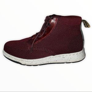 Dr. Martens Telkes Knit Oxblood Padded Collar